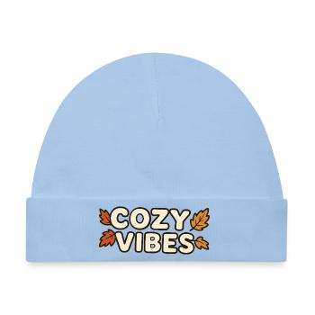 Cozy Vibes - Baby Premium Organic Mütze - Hellblau - Vorne