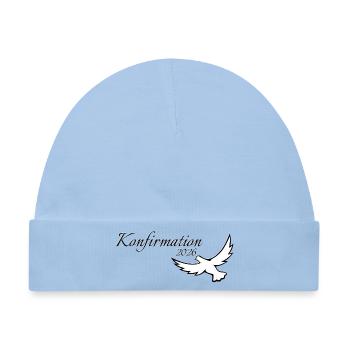 Konfirmation 2026 Geschenkideen Taube auffliegend - Baby Premium Organic Mütze - Hellblau - Vorne
