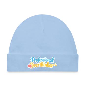 Professional OVERTHINKER - Baby Premium Organic Mütze - Hellblau - Vorne