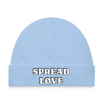 Verbreite Liebe - Baby Premium Organic Mütze - Hellblau - Vorne