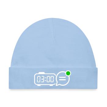 Digitaler Homeoffice Slack Spruch T-Shirt - Baby Premium Organic Mütze - Hellblau - Vorne