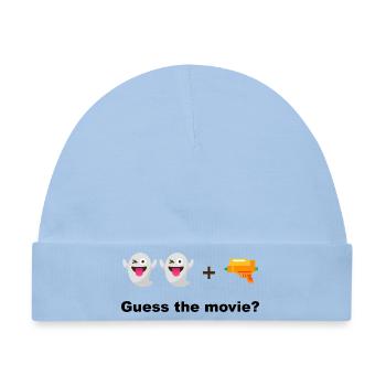 Zwei Geister und Wasserpistole. Rate den Film oder die Datei - Baby Premium Organic Mütze - Hellblau - Vorne