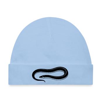 Aal angeln Geschenk für Nachtangler & Fischer  - Baby Premium Organic Mütze - Hellblau - Vorne