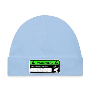 GPS-Tracker - Baby Premium Organic Mütze - Hellblau - Vorne