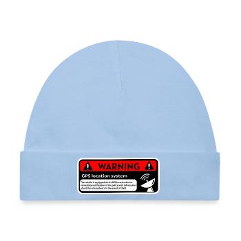 GPS-Warnung - Baby Premium Organic Mütze - Hellblau - Vorne