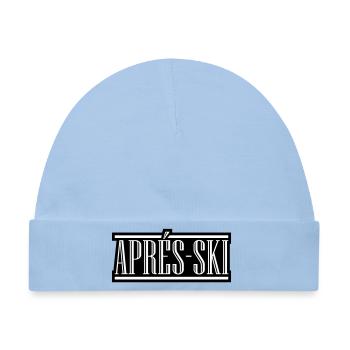 Apres Ski - Baby Premium Organic Mütze - Hellblau - Vorne