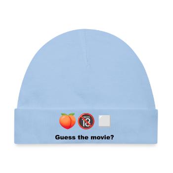 Peach ohne 18+ Quadrat Rate den Film oder den Film - Baby Premium Organic Mütze - Hellblau - Vorne