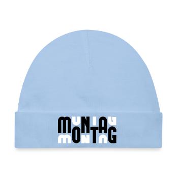 Montag Black/White - Baby Premium Organic Mütze - Hellblau - Vorne