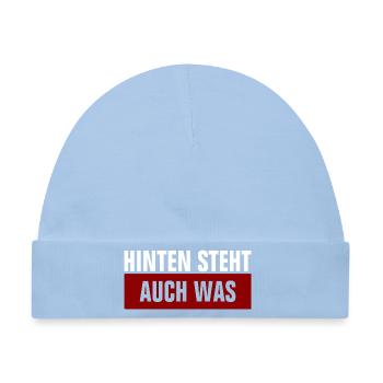 Hinten Steht Auch Was - Baby Premium Organic Mütze - Hellblau - Vorne