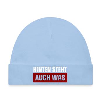 Hinten Steht Auch Was - Baby Premium Organic Mütze - Hellblau - Vorne