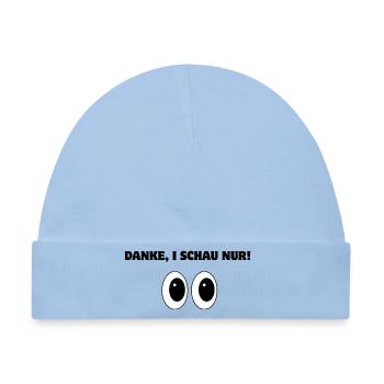 Danke, i schau nur! - Baby Premium Organic Mütze - Hellblau - Vorne