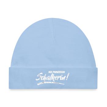 Nix Prinzessin Schalkerin! Geschenkidee - Baby Premium Organic Mütze - Hellblau - Vorne