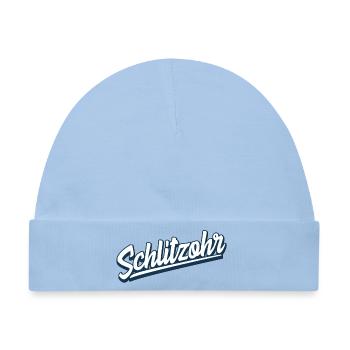 Schlitzohr - Schweizerdeutsch - Mundart - Dialekt - Baby Premium Organic Mütze - Hellblau - Vorne