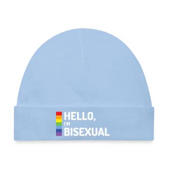 Hallo, ich bin bisexuell - Baby Premium Organic Mütze - Hellblau - Vorne