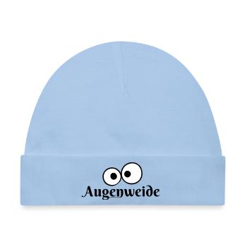 Nachtaugen Minimalismus - Baby Premium Organic Mütze - Hellblau - Vorne