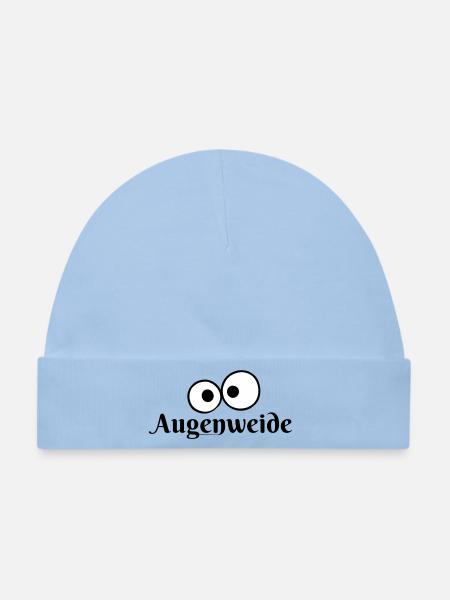 Nachtaugen Minimalismus - Baby Premium Organic Mütze - Hellblau