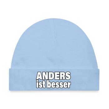 ANDERS IST BESSER - Baby Premium Organic Mütze - Hellblau - Vorne