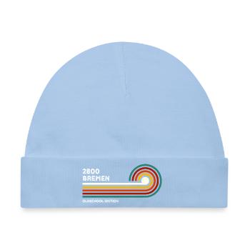 Bremen Retro Shirt 2800 Oldschool PLZ Postleitzahl - Baby Premium Organic Mütze - Hellblau - Vorne