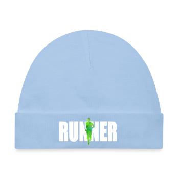 Runner - Baby Premium Organic Mütze - Hellblau - Vorne