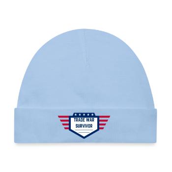 Trade War Survivor - US Edition - Baby Premium Organic Mütze - Hellblau - Vorne