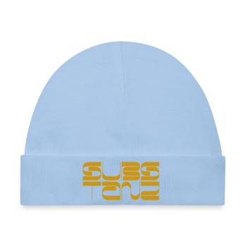 SubS Tanz Gold - Baby Premium Organic Mütze - Hellblau - Vorne