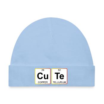 Cute Chemistry Periodic Table - Baby Premium Organic Mütze - Hellblau - Vorne