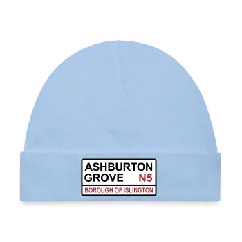 Nord-Londoner Fußballmannschaft Ashburton Grove Schild - Baby Premium Organic Mütze - Hellblau - Vorne