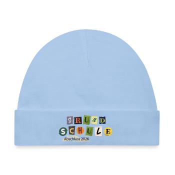 Schulabschluss 2026 - Baby Premium Organic Mütze - Hellblau - Vorne