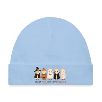 Alpaka-Halloween - Baby Premium Organic Mütze - Hellblau - Vorne