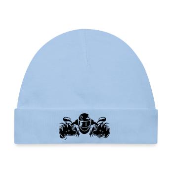 Motorrad fahren - Baby Premium Organic Mütze - Hellblau - Vorne