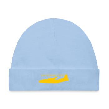 old school pilot An-12 - Baby Premium Organic Mütze - Hellblau - Vorne
