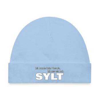 Therapie SYLT - Baby Premium Organic Mütze - Hellblau - Vorne