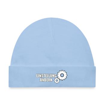 EINSTELLUNG ÄNDERN - Baby Premium Organic Mütze - Hellblau - Vorne