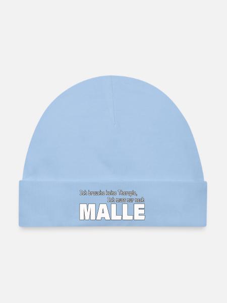 Therapie MALLE - Baby Premium Organic Mütze - Hellblau