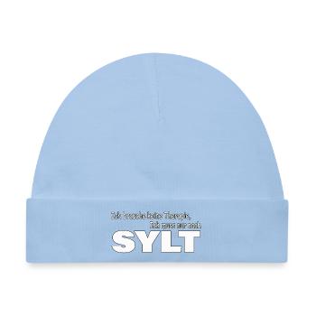 Therapie SYLT - Baby Premium Organic Mütze - Hellblau - Vorne
