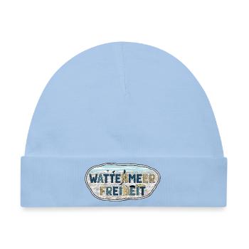 Wattenmeer Freiheit - Baby Premium Organic Mütze - Hellblau - Vorne
