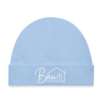 Bauherrin Hausbau Eigenheim - Baby Premium Organic Mütze - Hellblau - Vorne