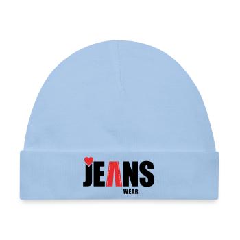 jeans wear mit herz - Baby Premium Organic Mütze - Hellblau - Vorne