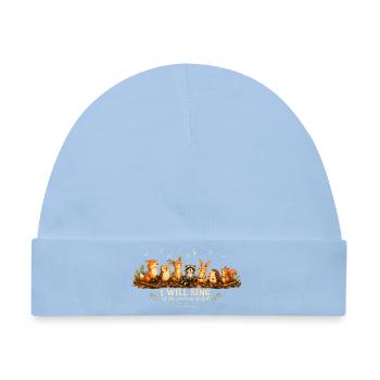 Psalm 89 Waldtiere - Baby Premium Organic Mütze - Hellblau - Vorne