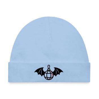 Fledermaus Discokugel Icon - Baby Premium Organic Mütze - Hellblau - Vorne