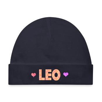 Leo - Baby Premium Organic Mütze - Navy - Vorne