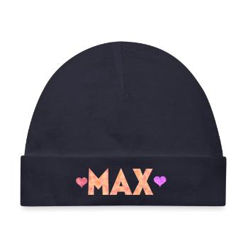 Max - Baby Premium Organic Mütze - Navy - Vorne