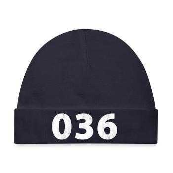036 Almere Zeewolde - Baby Premium Organic Mütze - Navy - Vorne