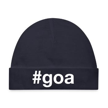 Goa Hashtag - Baby Premium Organic Mütze - Navy - Vorne