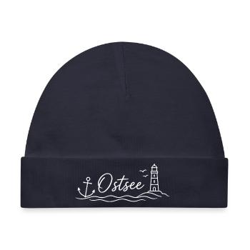Ostsee - Baby Premium Organic Mütze - Navy - Vorne