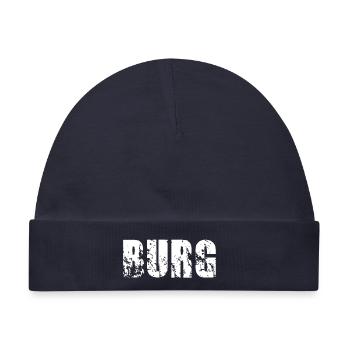 Burg - Baby Premium Organic Mütze - Navy - Vorne