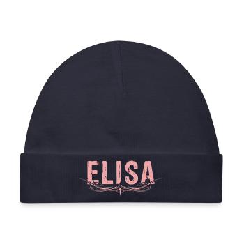 ELISA verziert - Baby Premium Organic Mütze - Navy - Vorne