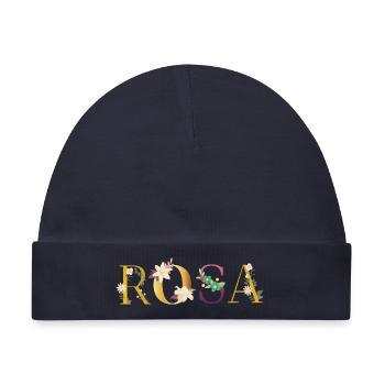 Rosa - Baby Premium Organic Mütze - Navy - Vorne
