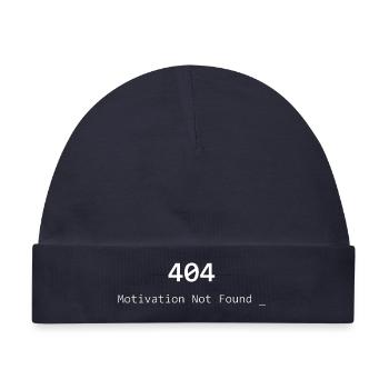 404 Motivation nicht gefunden - Baby Premium Organic Mütze - Navy - Vorne