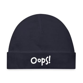 Oops! – I did it again... - Baby Premium Organic Mütze - Navy - Vorne